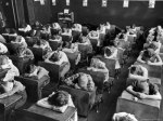 alfred-eisenstaedt-elementary-school-children-with-heads-down-on-desk-during-rest-period-in-classroom